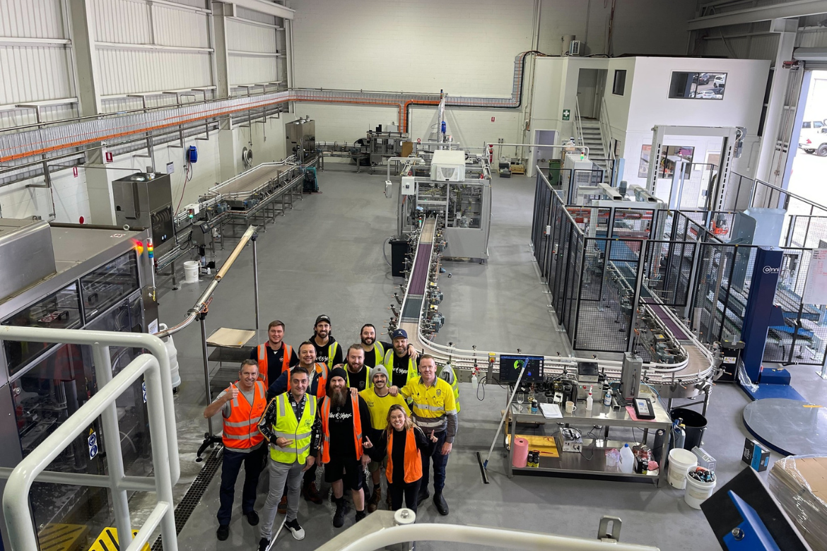 Black Hops upgraded their packaging line this year, improving product quality and raising their canning output from 65 cans per minute to 250 cans per minute.