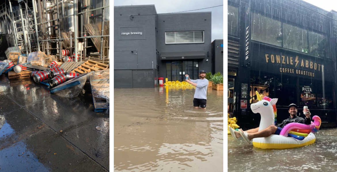 A snapshot of the debris at Newstead Brewing's Milton brewery; the folk at Range and Fonzie Abbott keeping their heads above water.
