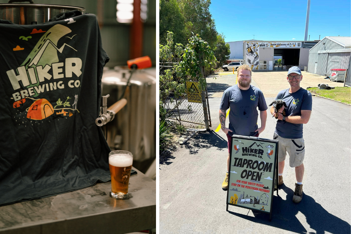 From pilot brews to opening day. Daniel Venema and Phil Sharp, owners of Hiker Brewing Concern craft brewery in Salisbury, Brisbane.