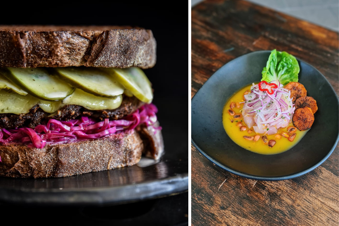 The Rooben sandwich and the ceviche are both fan favourites at Mongrel.